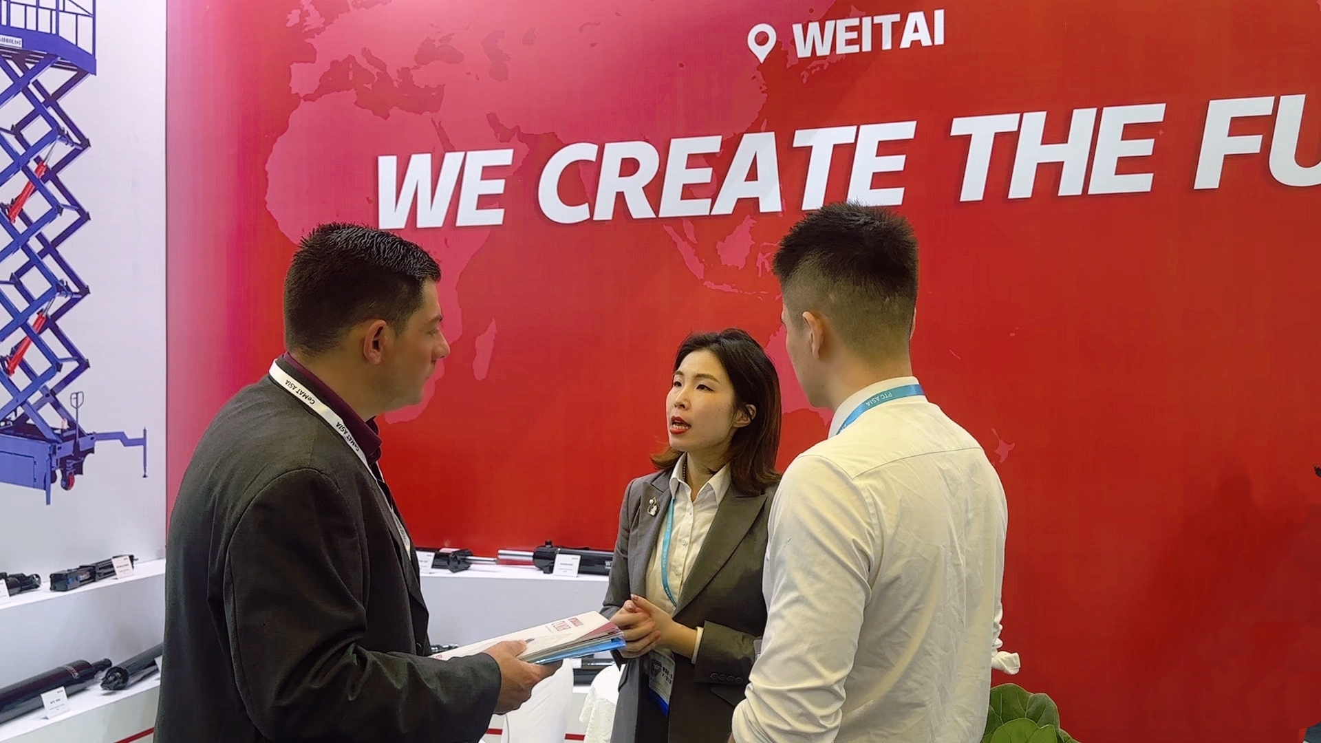 WEITAI Team with customer